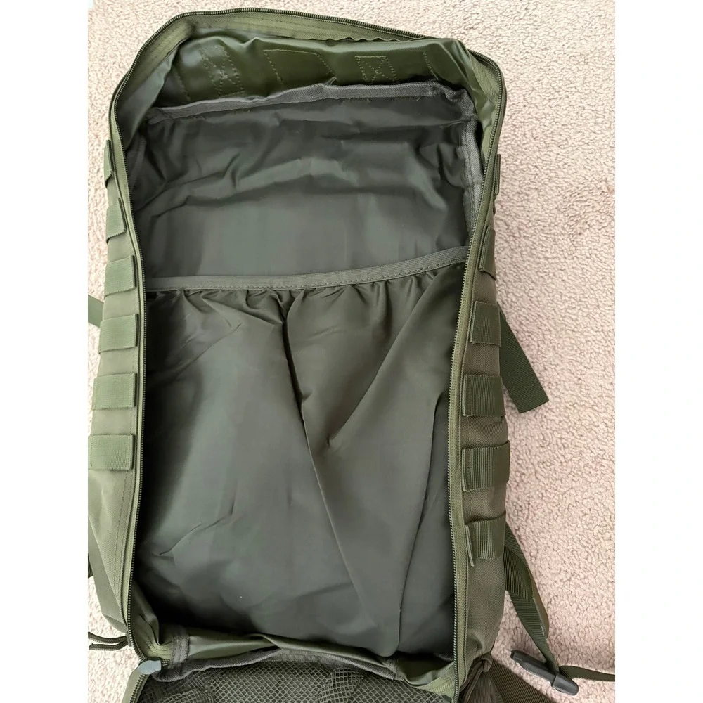 New! Ciana Men Backpack Military Tactical 40L Olive Green MOLLE Hiking School